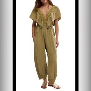 FREE PEOPLE Bali Rolling Dunes Jumpsuit Size M